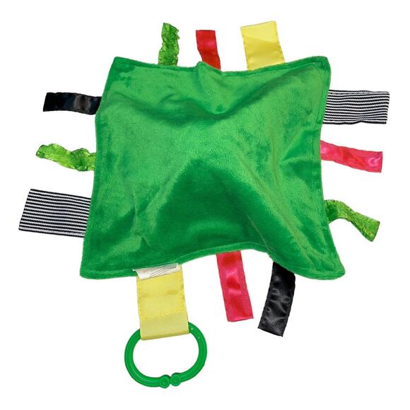 Baby Jack Lovey Security Blanket Plush Minky Tags Satin Soccer Nursery Goal Red - Picture 9 of 11